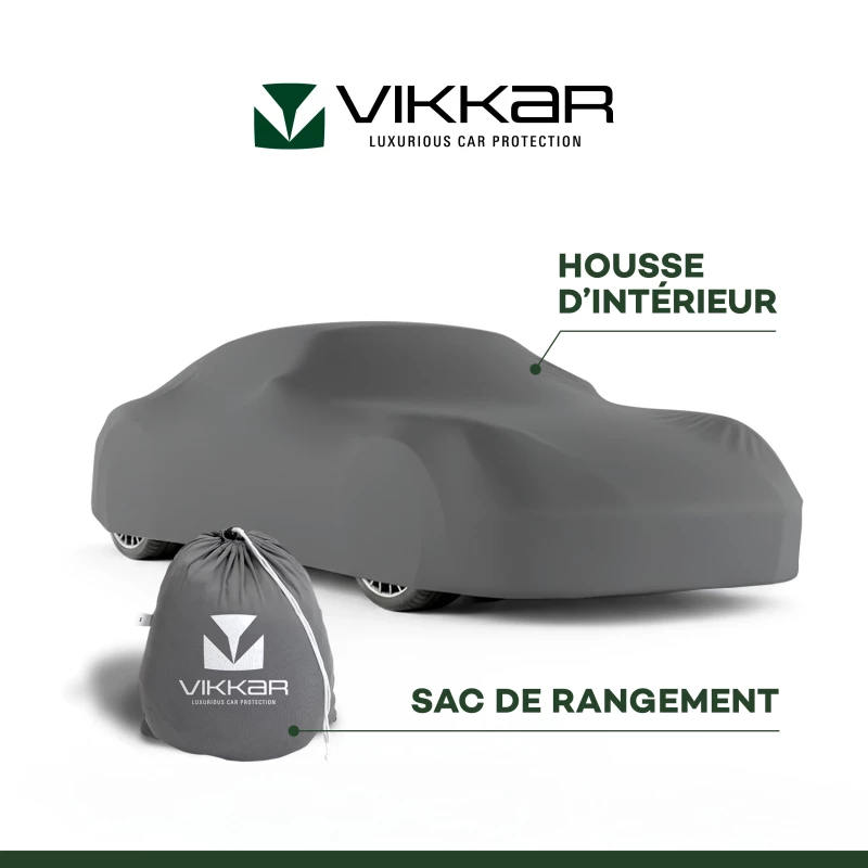 Housse super strech indoor car over 180g/m² plusieurs couleurs et dimensions - Vikkar