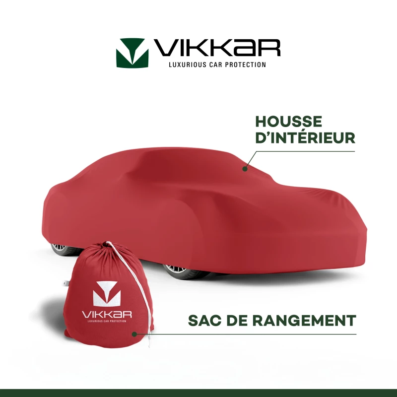 Housse super strech indoor car over 180g/m² plusieurs couleurs et dimensions - Vikkar