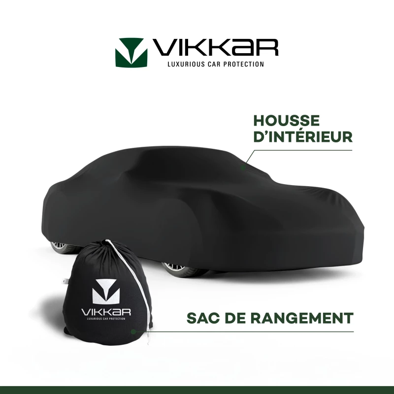 Housse super strech indoor car over 180g/m² plusieurs couleurs et dimensions - Vikkar