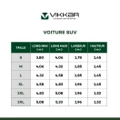 Housse super strech indoor car over 180g/m² plusieurs couleurs et dimensions - Vikkar