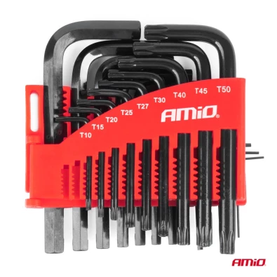Set 22 clés hexagonales & Torx CRV noir - AMiO