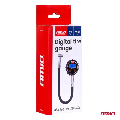 Manomètre numérique 17 bar avec flexible 30 cm - AMiO